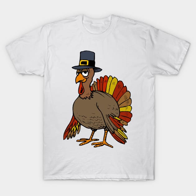 Thanksgiving Turkey T-Shirt by valentinahramov